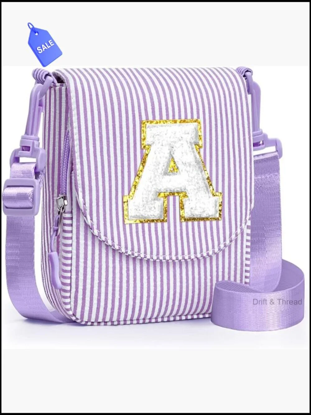 Personalized Initial Crossbody Bag for Little Girls